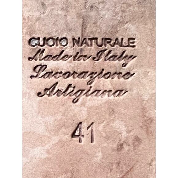 Calzature Franfede Taupe Leather Ballet Flats, Made in Italy - Size 41 - Picture 4 of 4